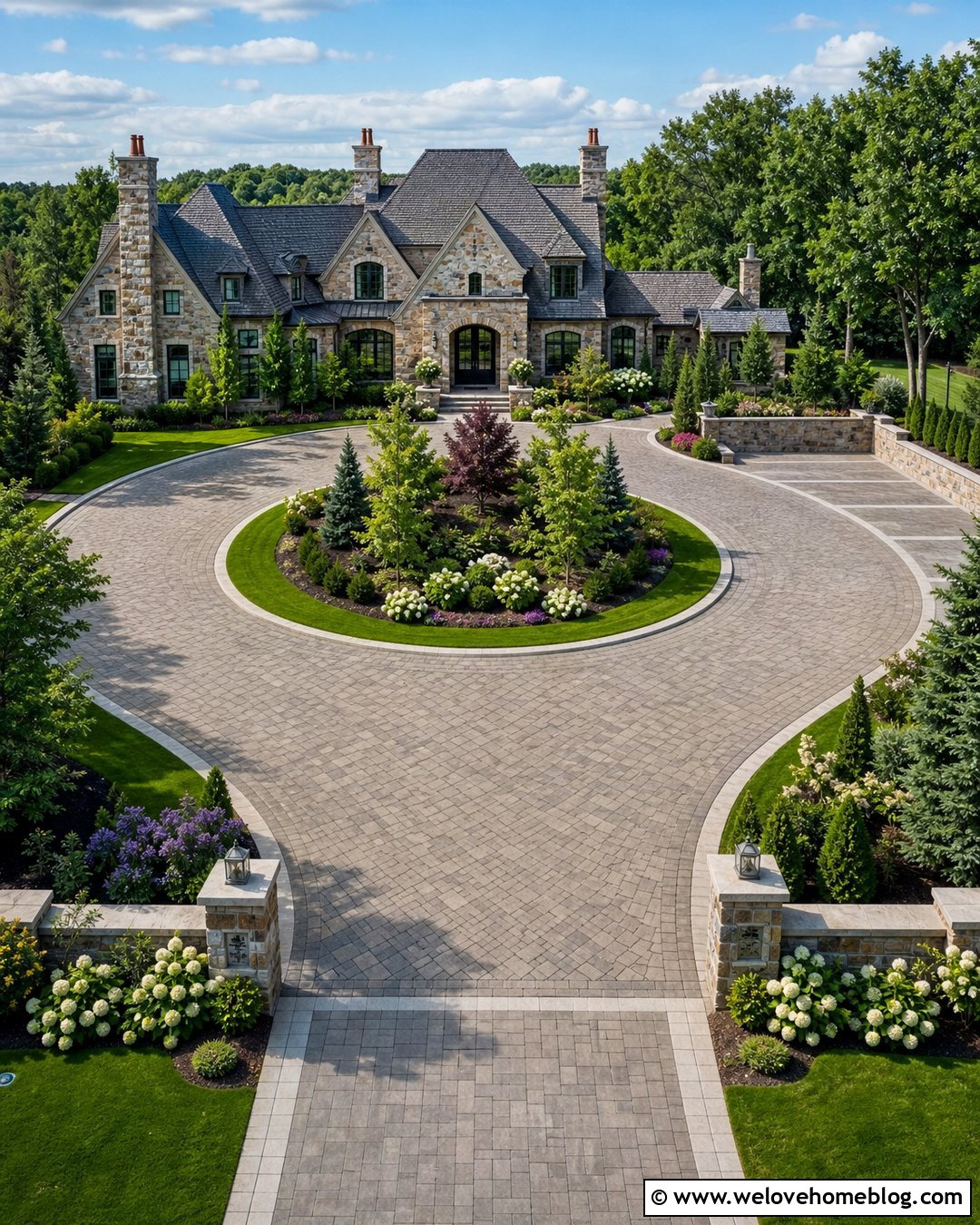 Large Turning Circle Driveway - 25 turning circle driveway ideas