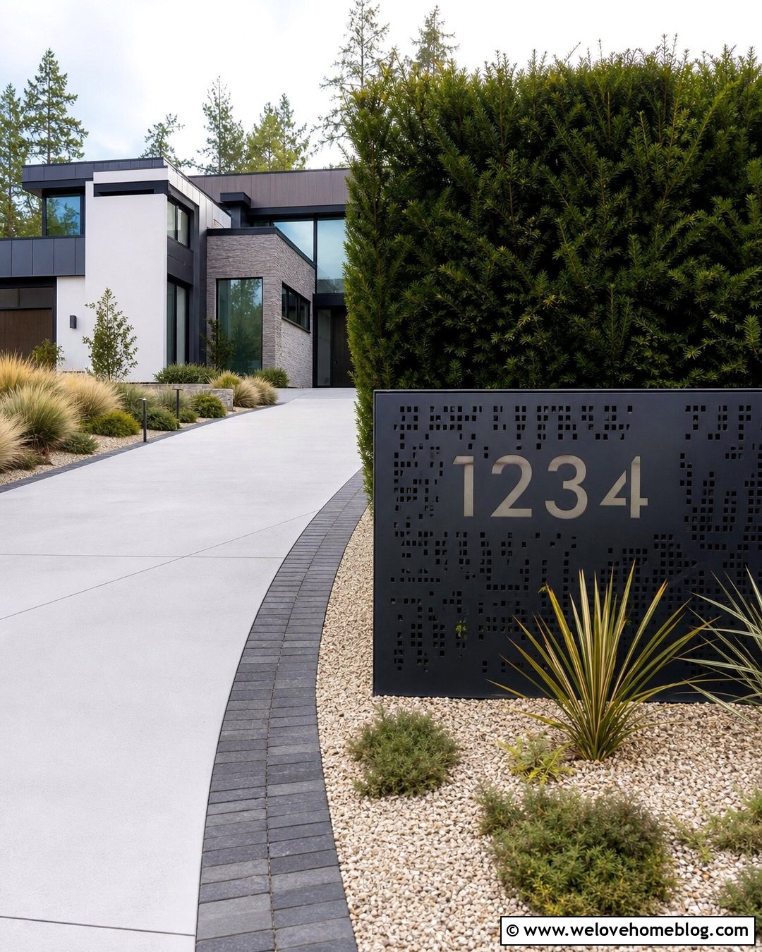 Laser Cut Driveway Address Sign - 45 driveway address sign ideas