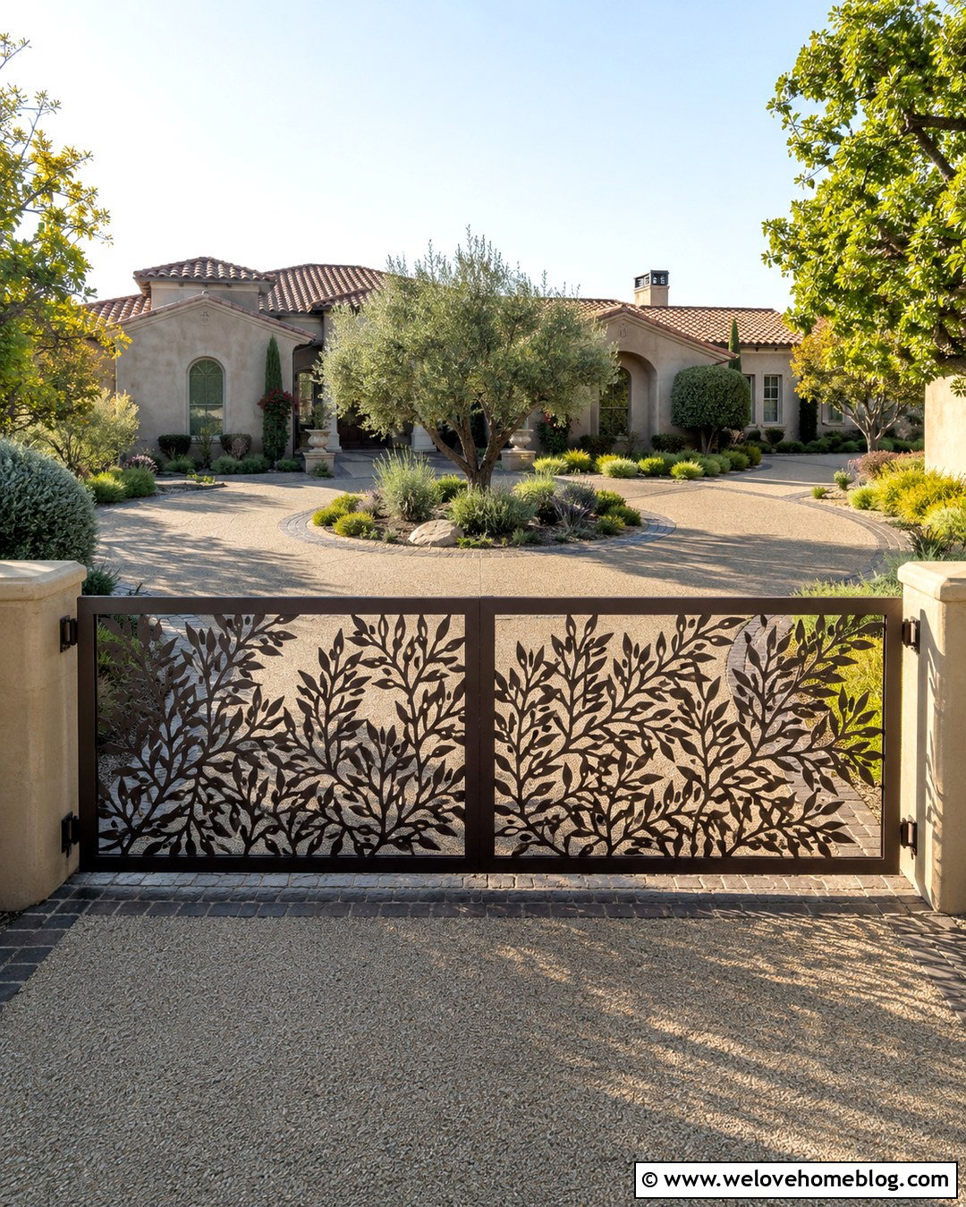 Laser Cut Metal Driveway Gate