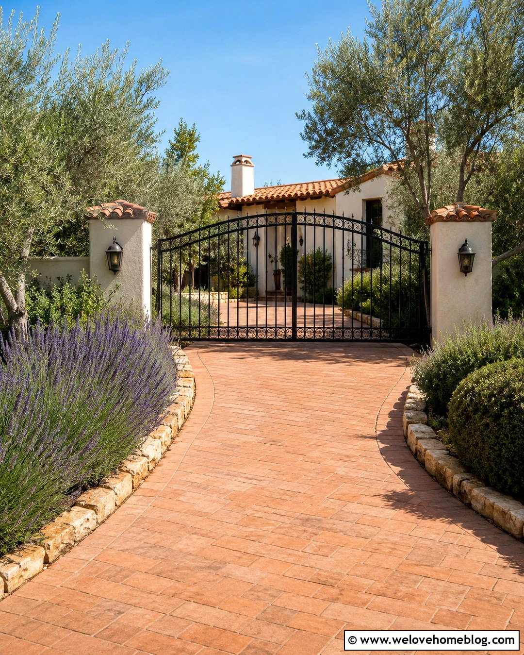 Laser Cut Steel Curved Driveway Gate - 20 Curved Driveway Gate Style Ideas