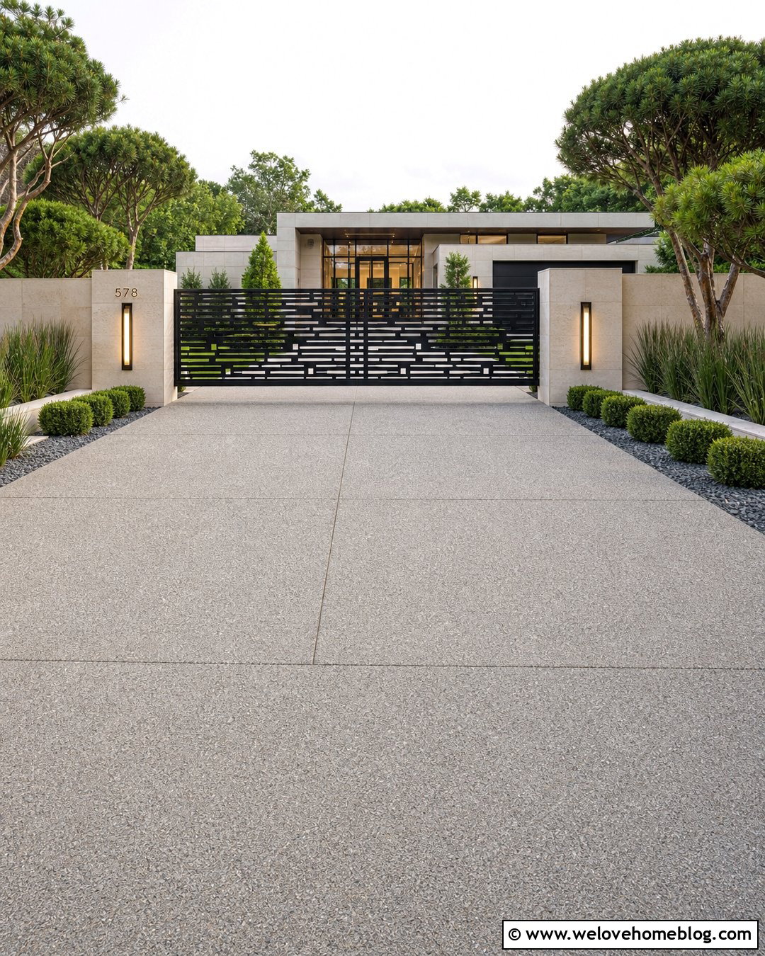 Laser Cut Steel Driveway Security Gate - 20 Driveway Security Gate Inspiration Ideas