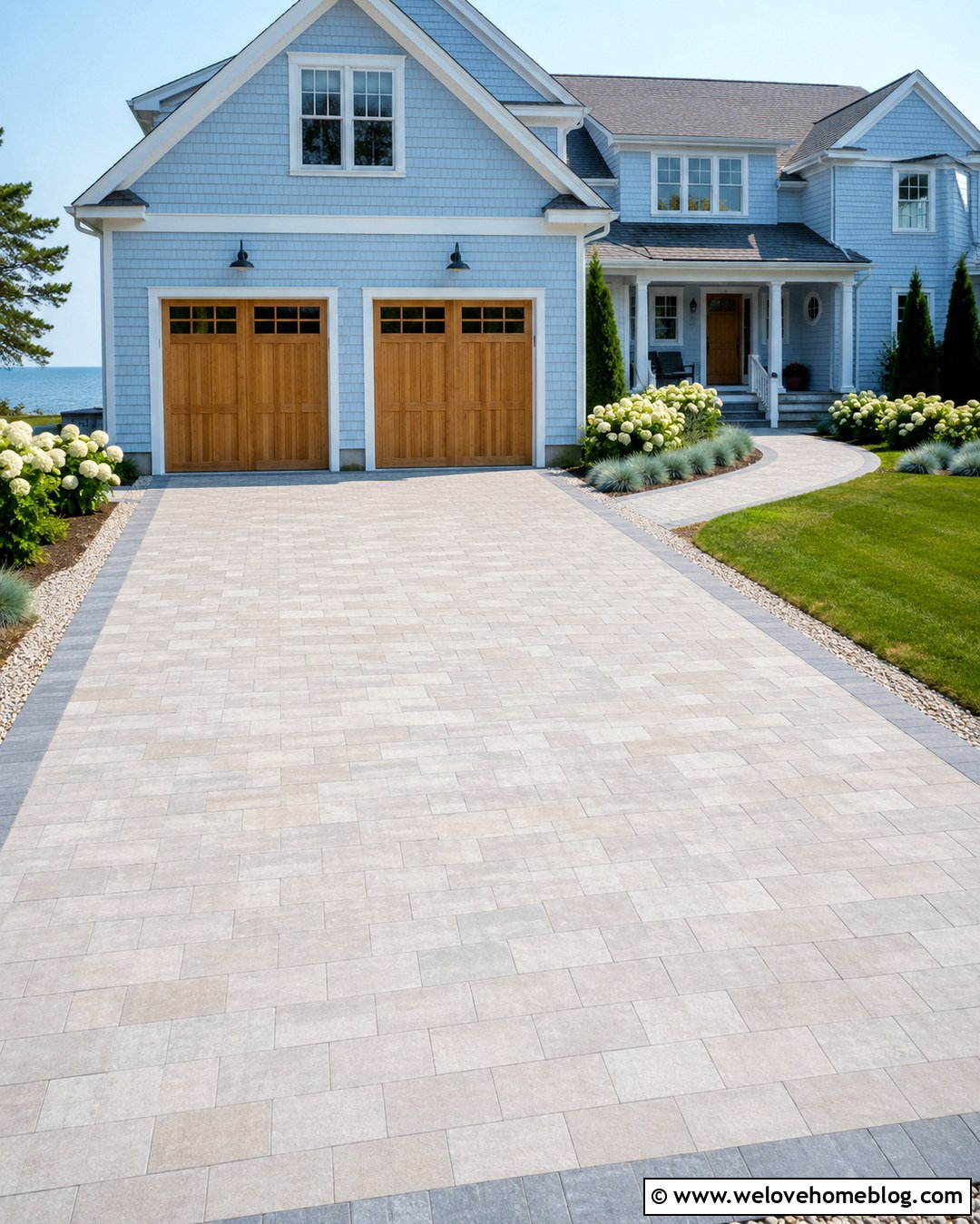 Light Gray Stone Paver Driveway - 20 Gray Stone Paver Driveway Ideas