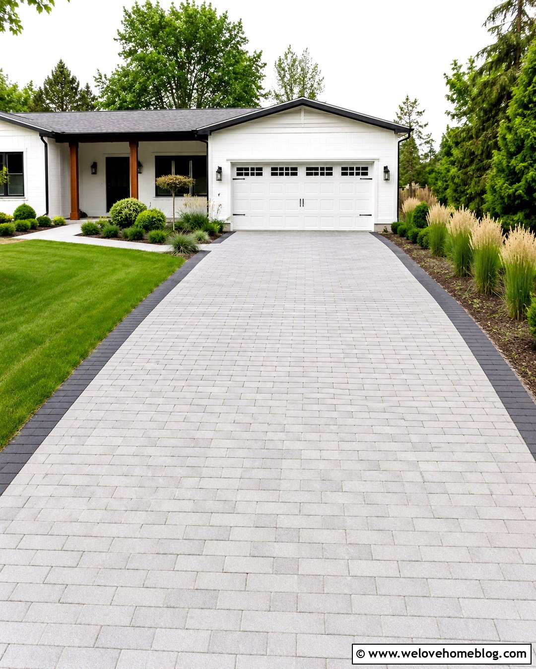 20 Grey Brick Driveway Ideas for Classic, Lasting Curb Appeal