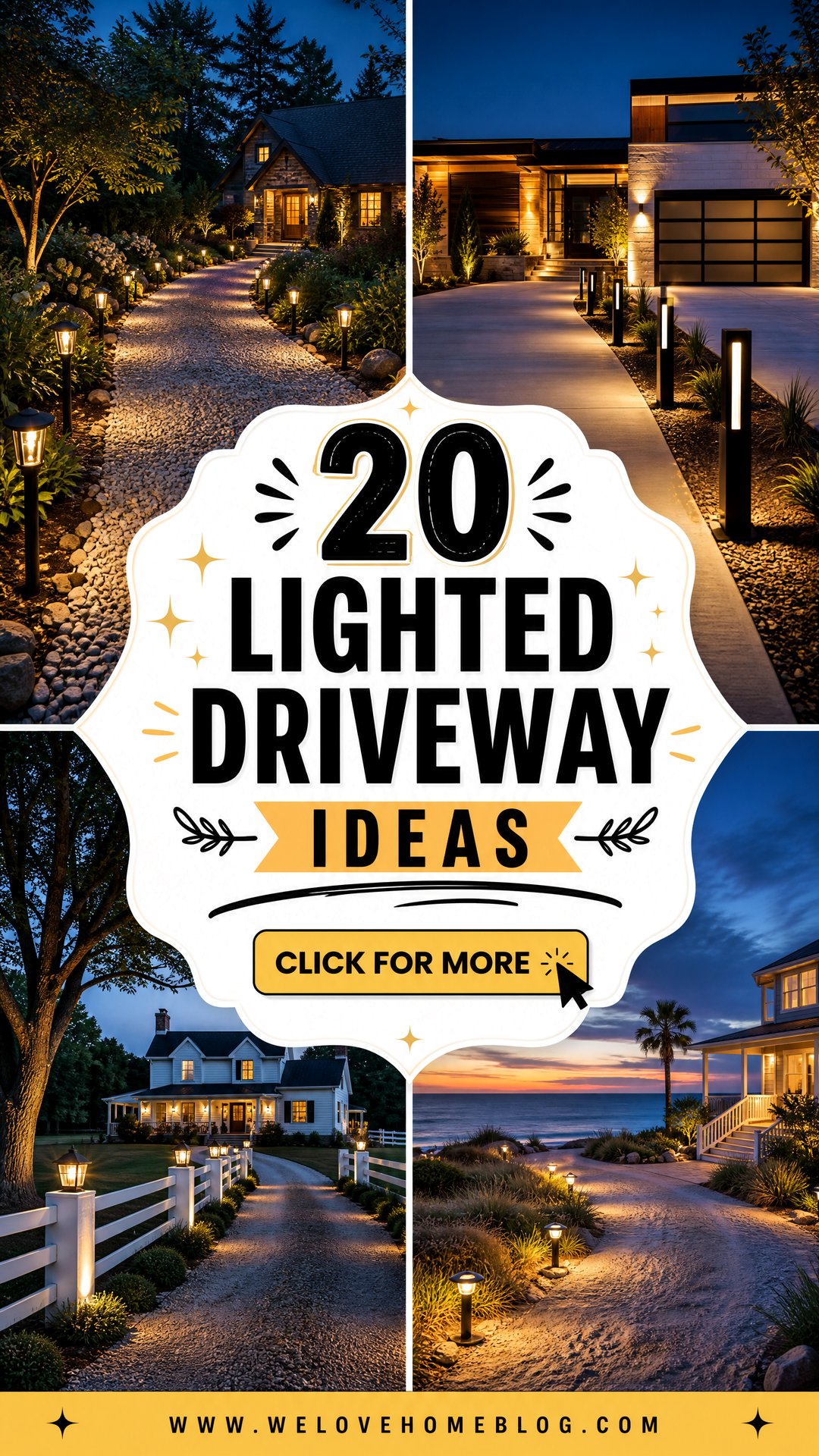 20 Lighted Driveway Ideas for Safer Stylish Night Arrivals - 20 Lighted Driveway Ideas for Safer, Stylish Night Arrivals