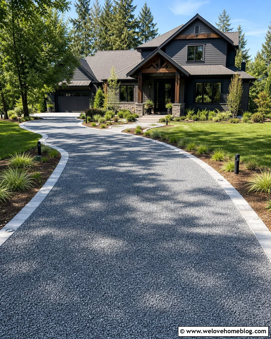Lighted Ecogrid Driveway - 20 Ecogrid Driveway Ideas