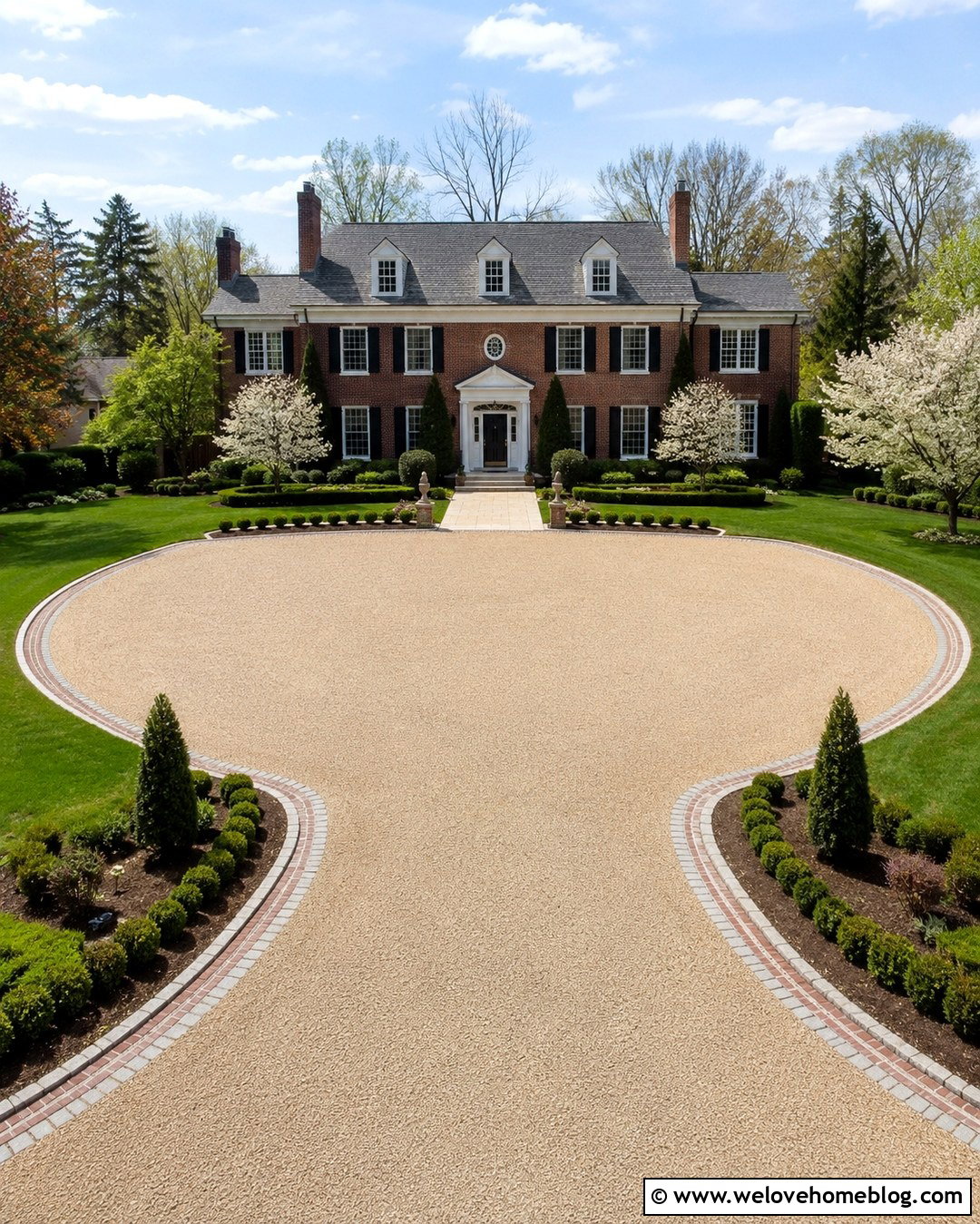 Limestone Gravel Driveway With Formal Turning Court - 20 limestone gravel driveway ideas