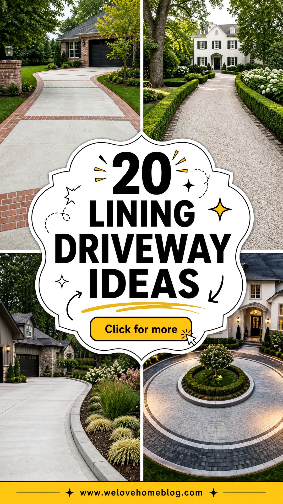 20 Lining Driveway Ideas for Stylish Welcoming Borders - 20 Lining Driveway Ideas for Stylish, Welcoming Borders