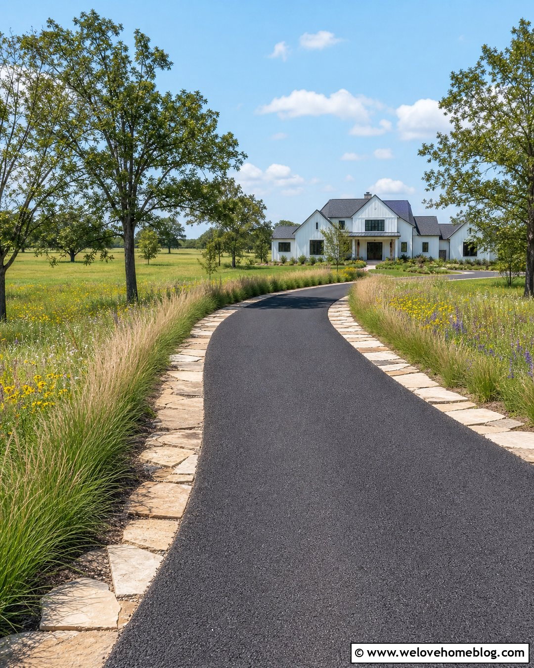 Little Bluestem Driveway Edging - 20 driveway edging plants ideas