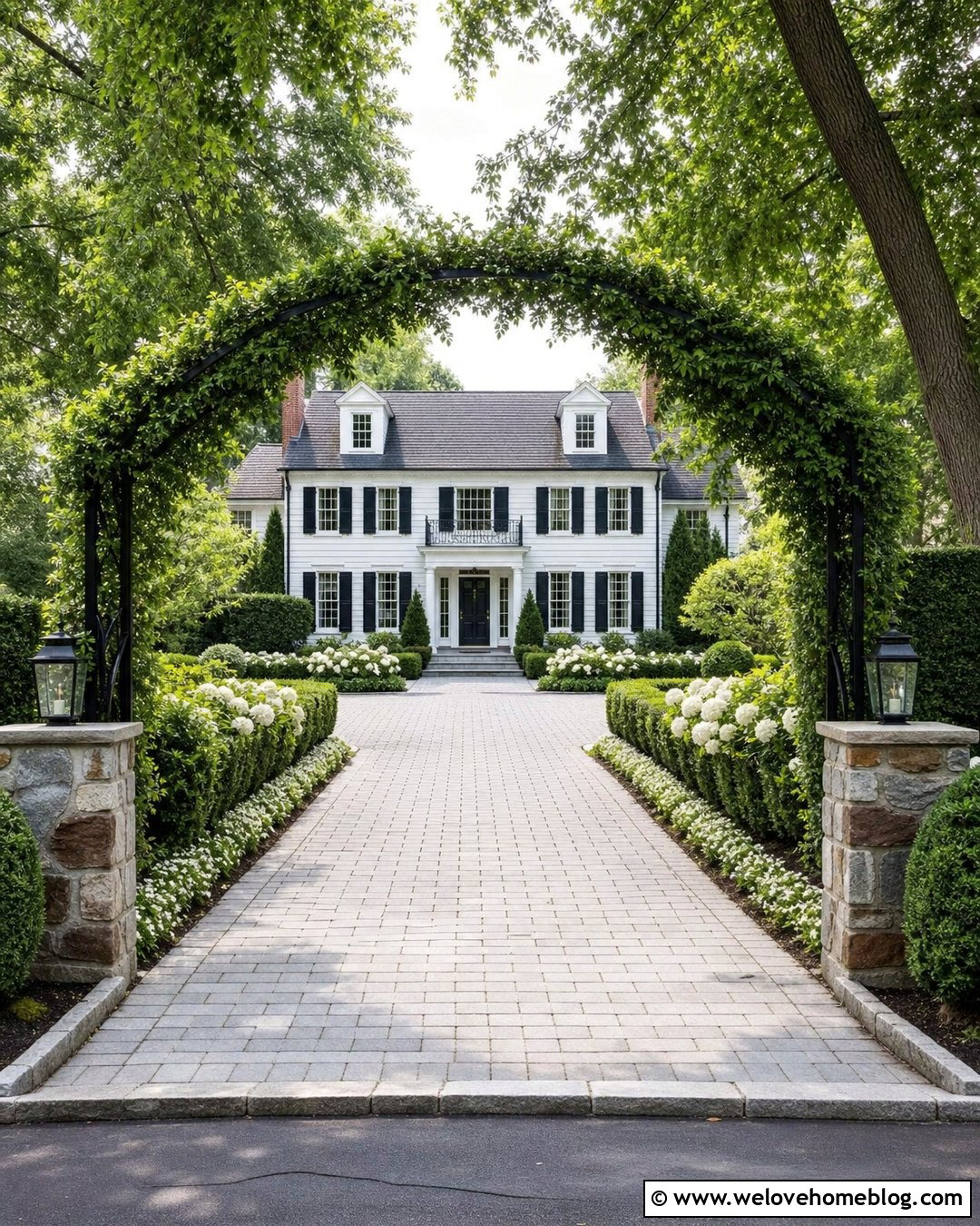 Living Hedge Driveway Arch - 20 Driveway Arch Ideas