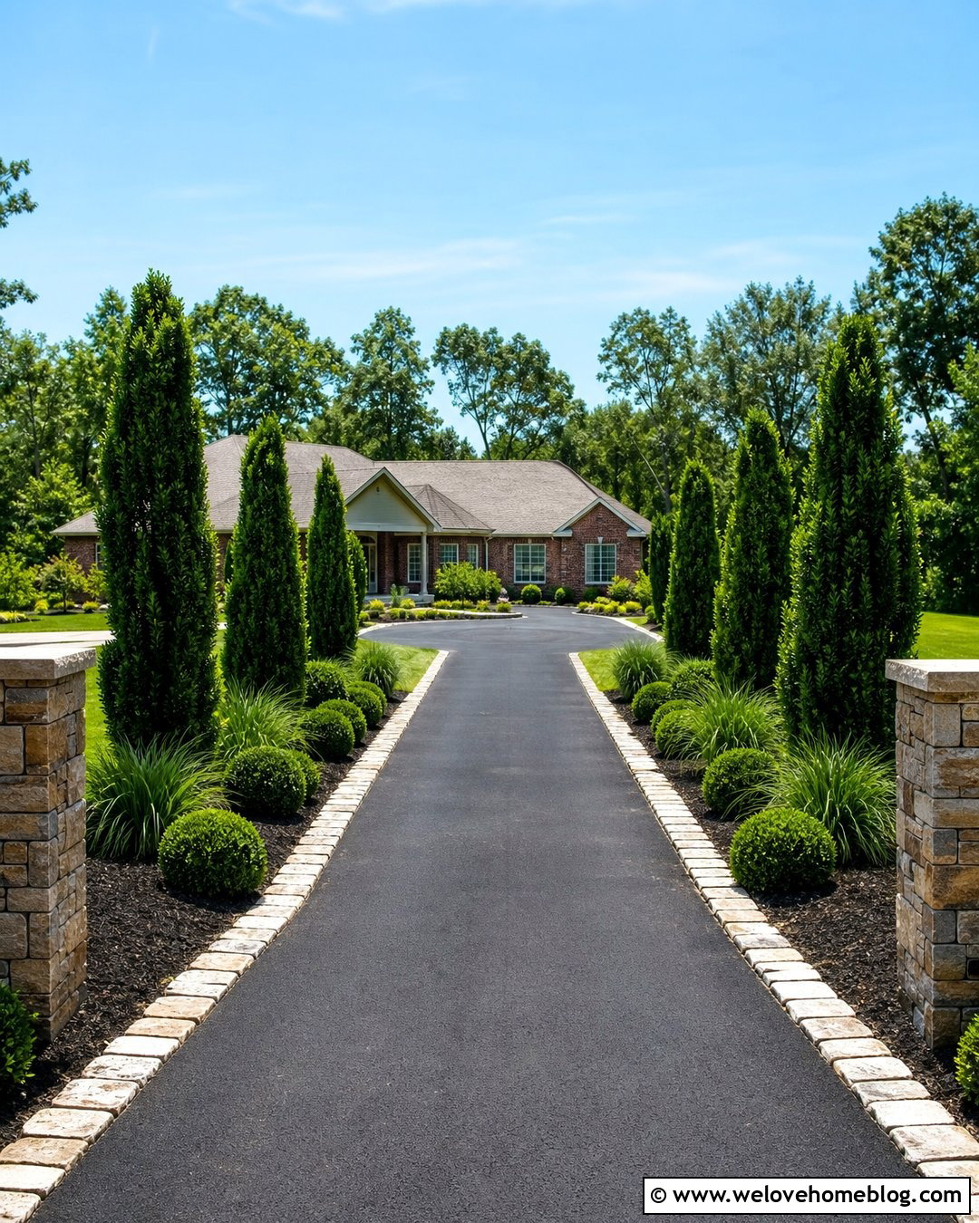 20 Landscape Long Driveway Ideas for a Truly Scenic Arrival