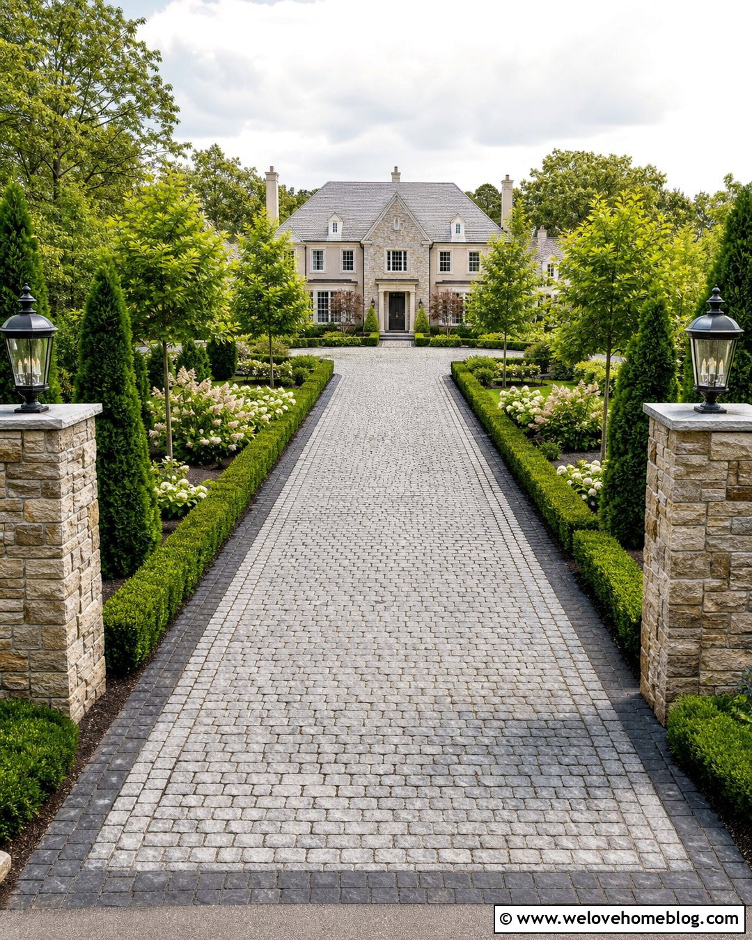 20 Long Driveways Landscaping Ideas for Polished Curb Appeal