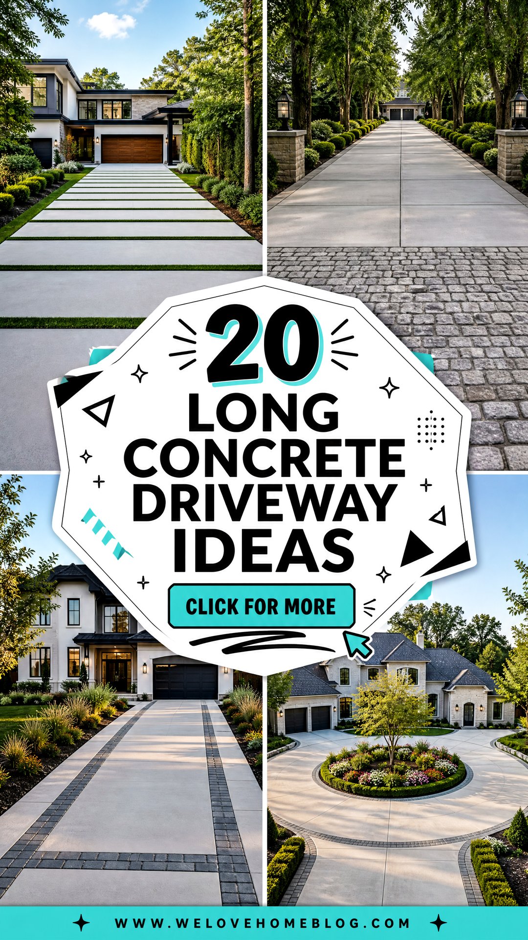 20 Long Concrete Driveway Ideas With Sleek Modern Appeal - 20 Long Concrete Driveway Ideas With Sleek Modern Appeal