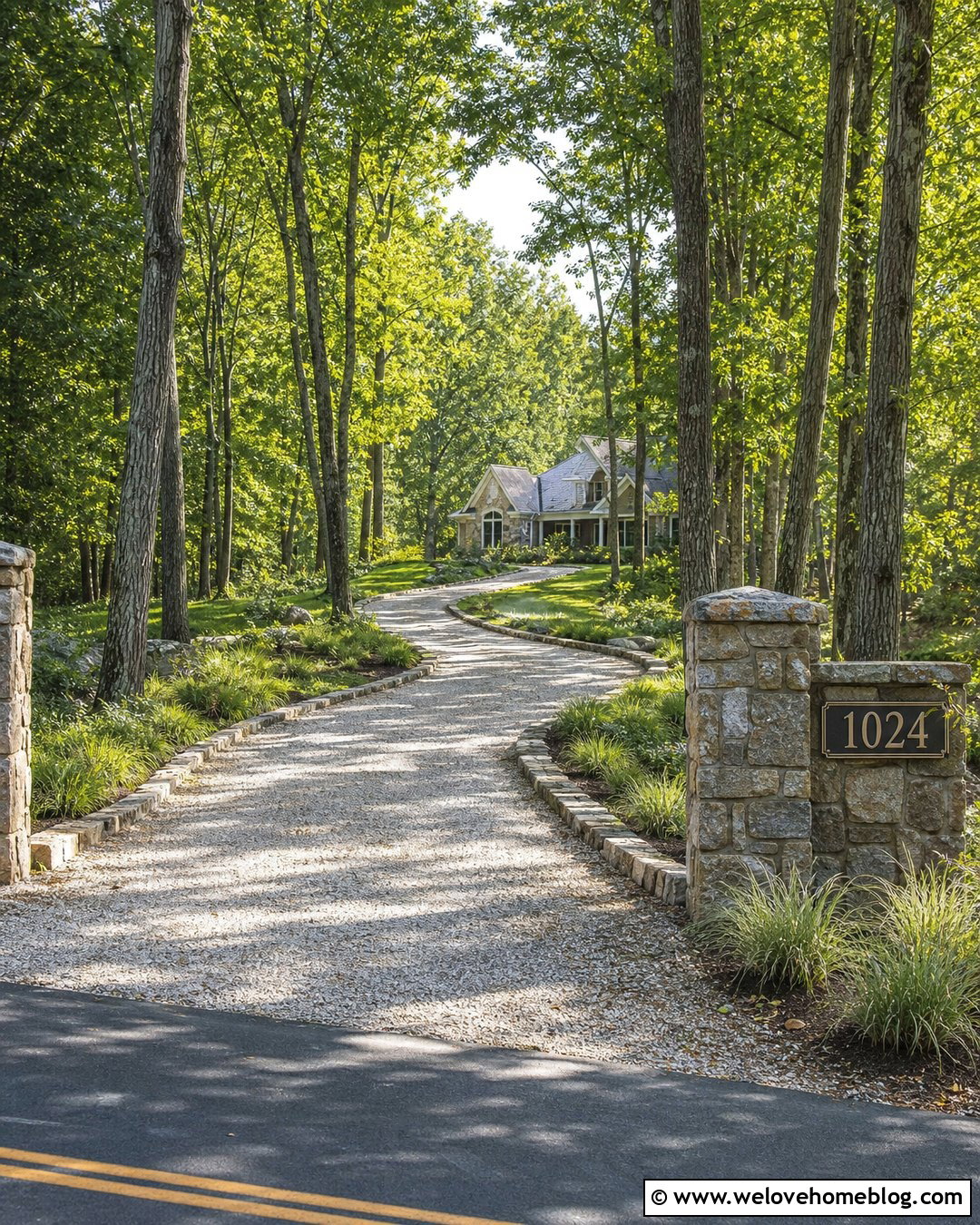 Long Driveway Address Post - 35 house number sign for yard driveways ideas