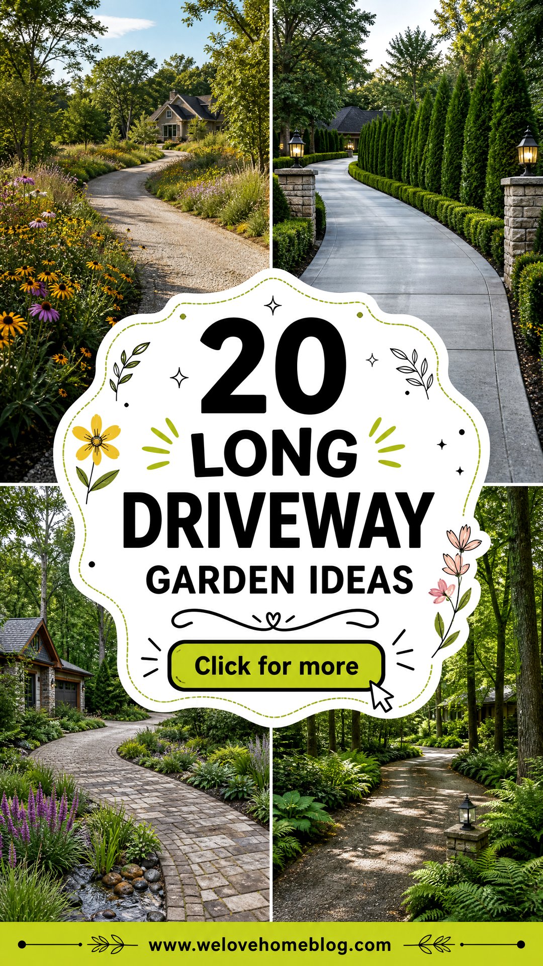 20 Long Driveway Garden Ideas for a Lush Inviting Journey - 20 Long Driveway Garden Ideas for a Lush, Inviting Journey