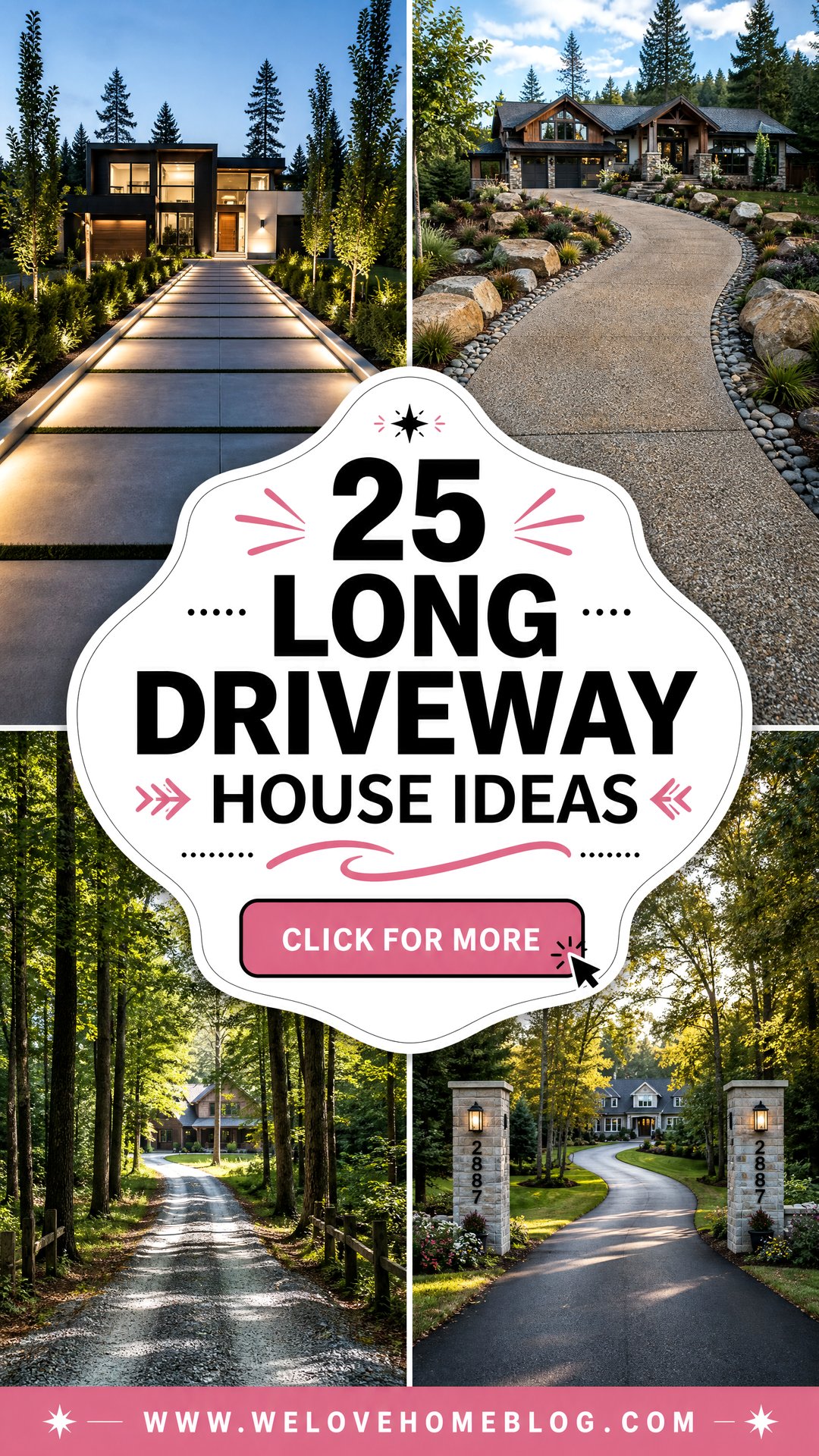 25 Long Driveway House Ideas for an Impressive Arrival - 25 Long Driveway House Ideas for an Impressive Arrival