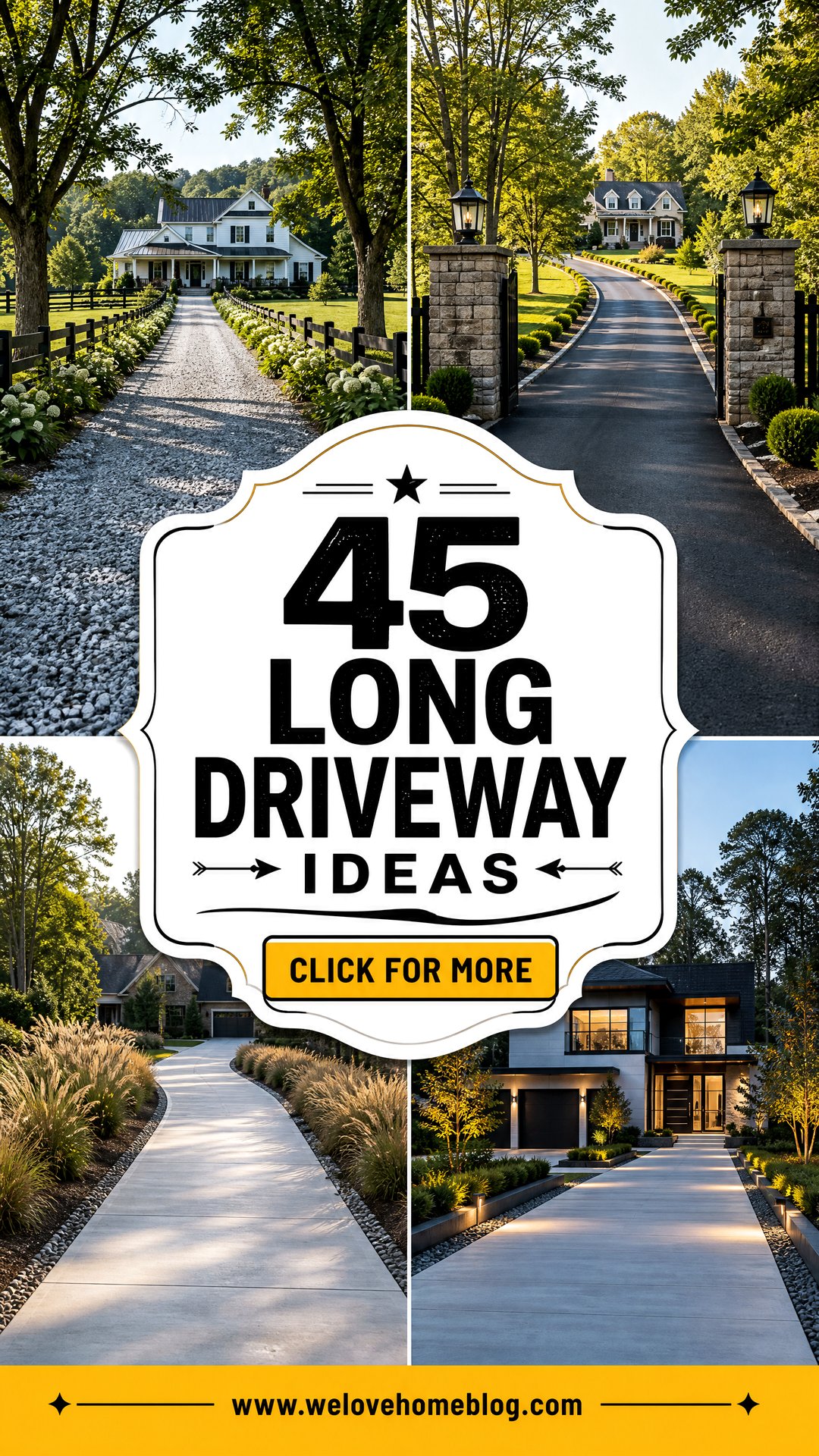 45 Long Driveway Ideas for a Striking Welcoming Arrival - 45 Long Driveway Ideas for a Striking, Welcoming Arrival