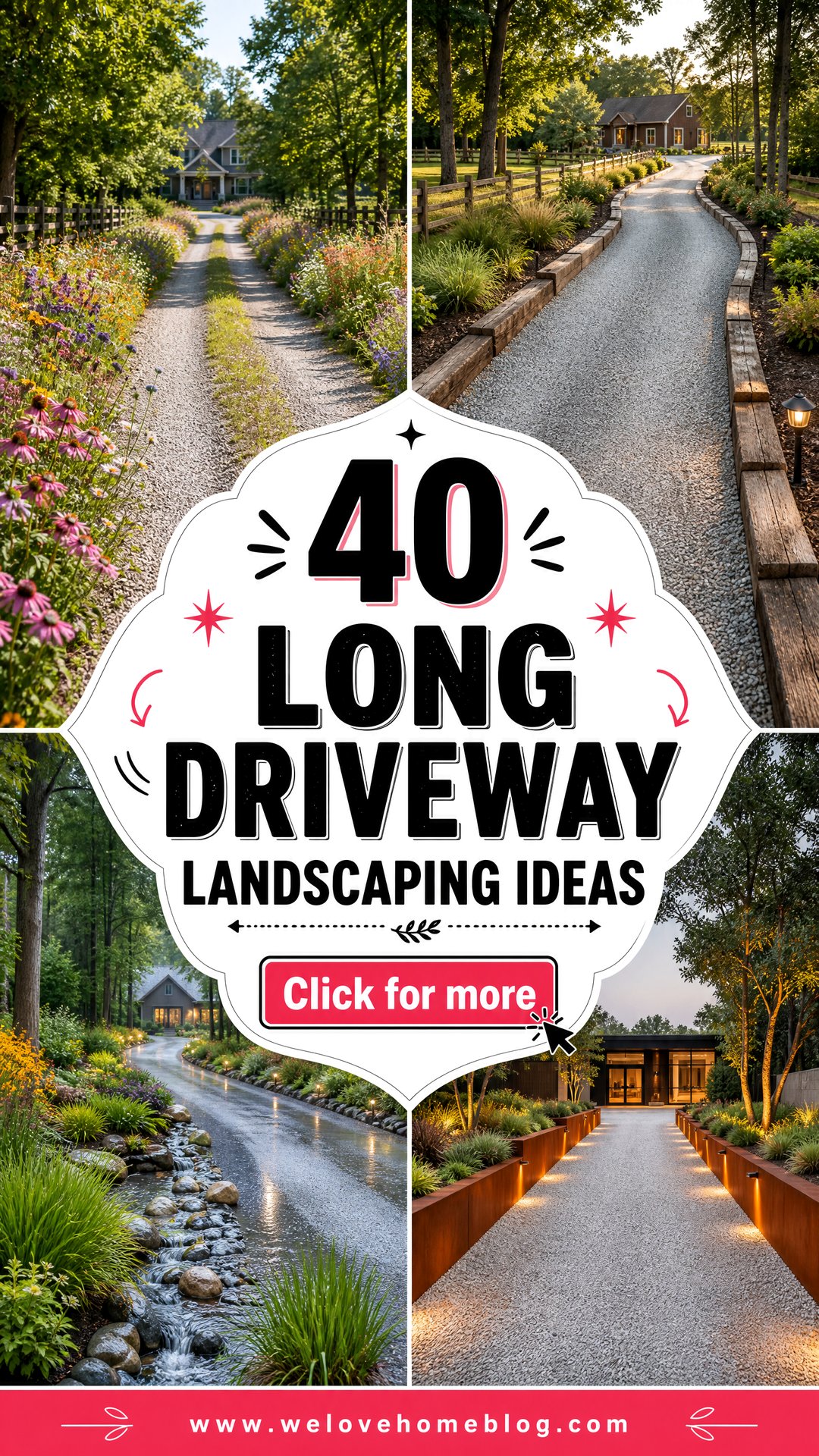 40 Long Driveway Landscaping Ideas for an Inviting Arrival - 40 Long Driveway Landscaping Ideas for an Inviting Arrival