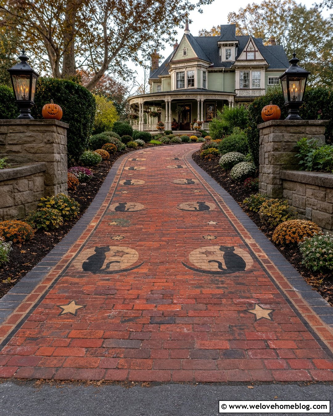 Long Driveway Vintage Halloween Display - 20 Long Driveway Halloween Decorations Ideas