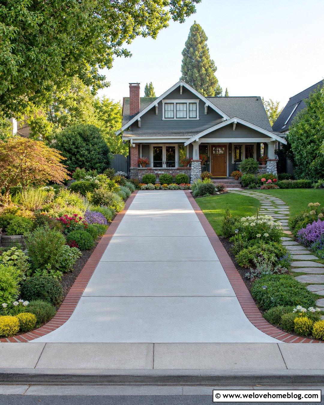 Long Driveway With Flower Borders - 20 landscaping a long driveway ideas