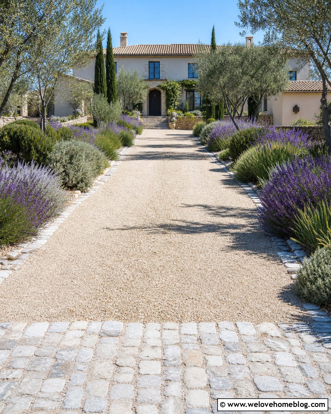 Long Driveway With Lavender Borders - 20 landscaping a long driveway ideas