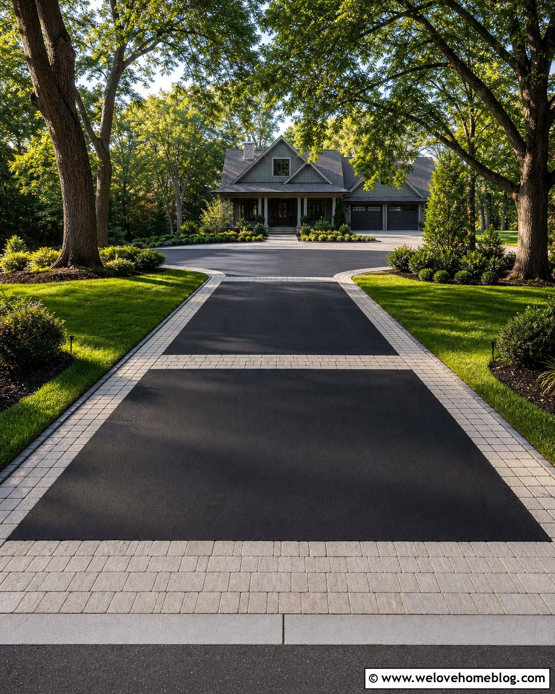 Long Driveway With Mixed Materials - 25 house with long driveway ideas
