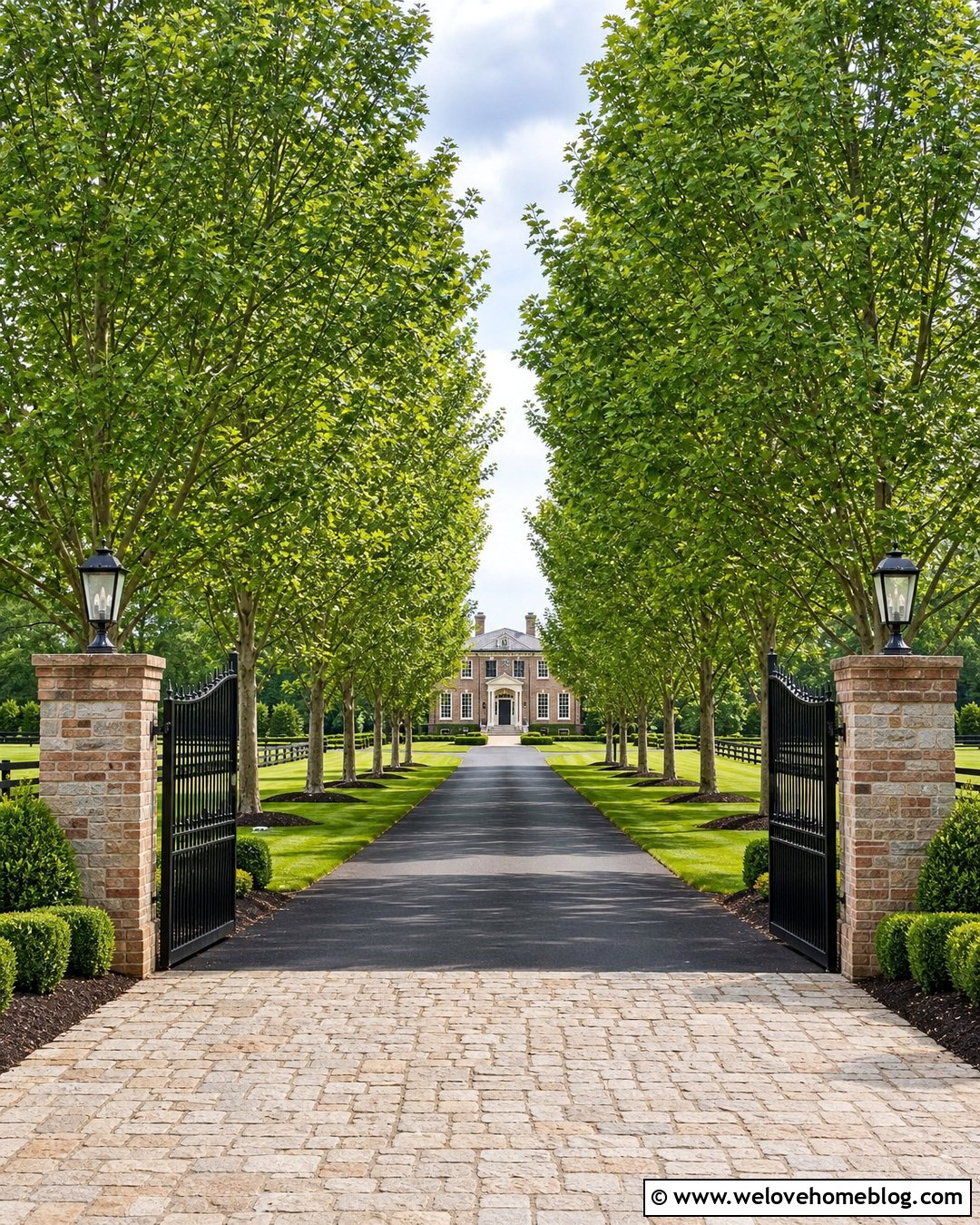 25 Gated Driveway Entrance Landscaping Ideas for Curb Appeal