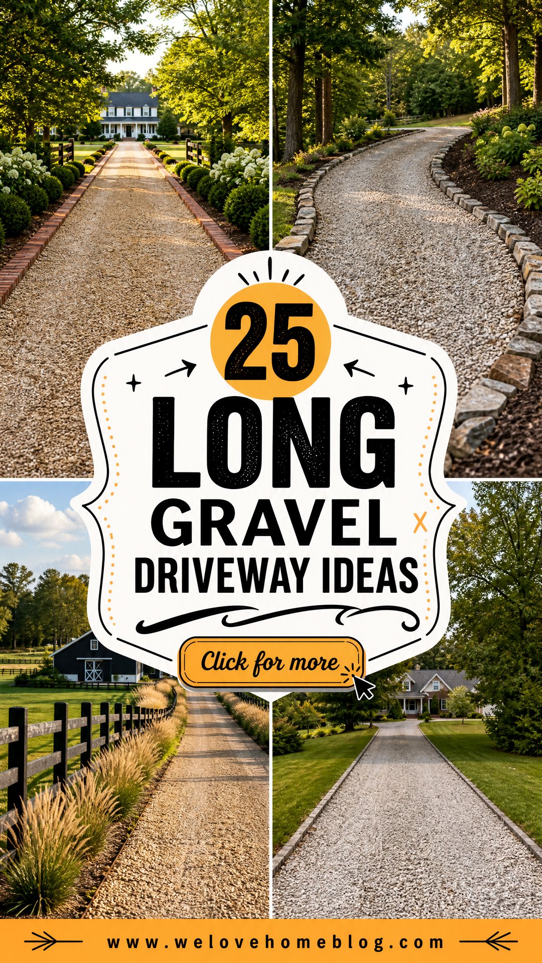 25 Long Gravel Driveway Ideas for Rustic Low-Cost Curb Appeal - 25 Long Gravel Driveway Ideas for Rustic, Low-Cost Curb Appeal