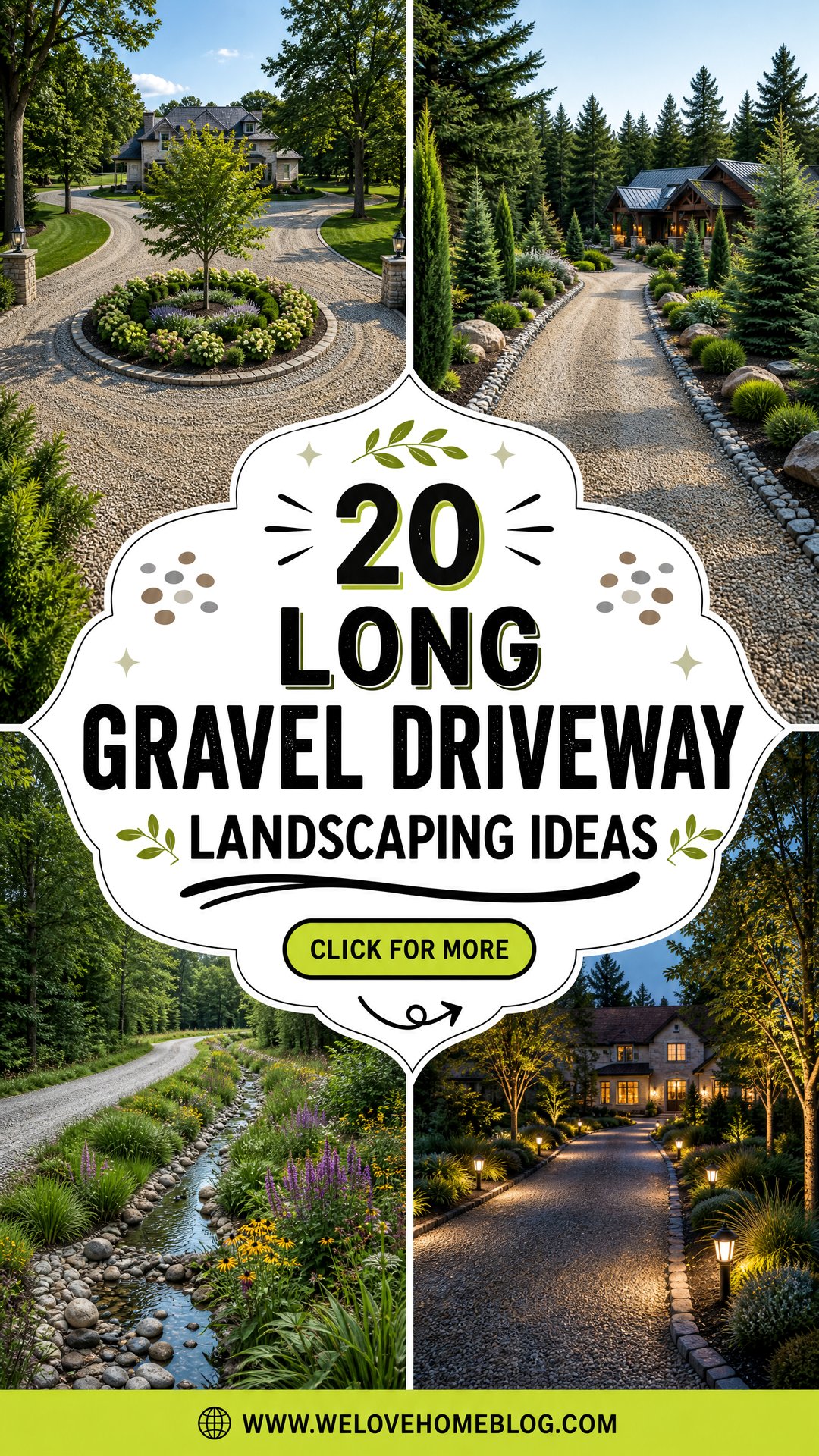 20 Long Gravel Driveway Landscaping Ideas for Easy Curb Appeal - 20 Long Gravel Driveway Landscaping Ideas for Easy Curb Appeal
