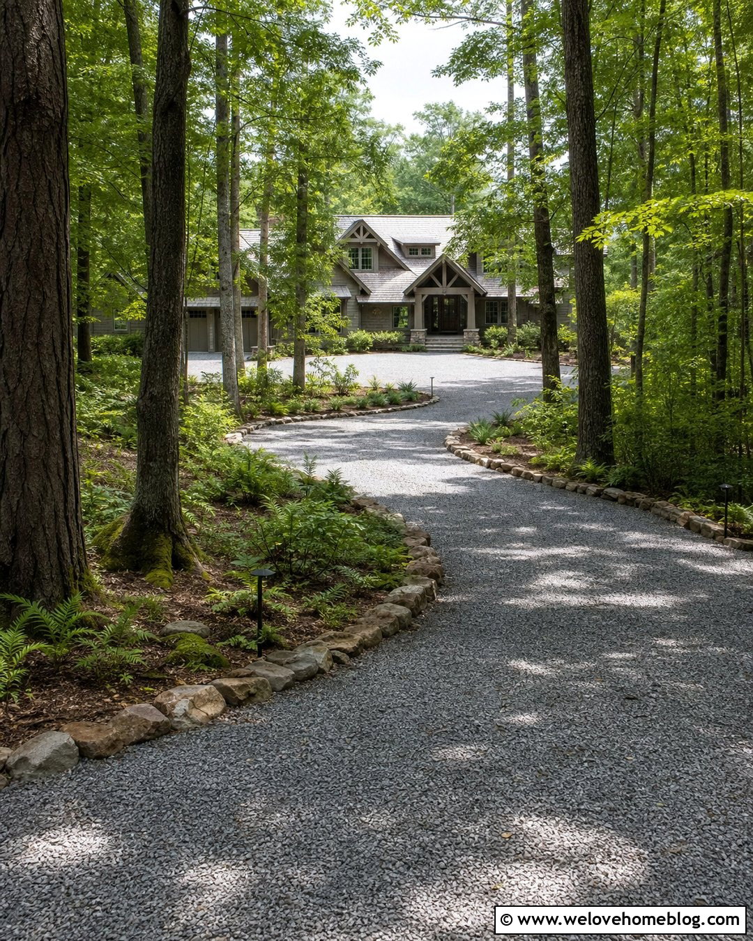 Long S Shaped Driveway Through Woodland - 45 long driveway ideas