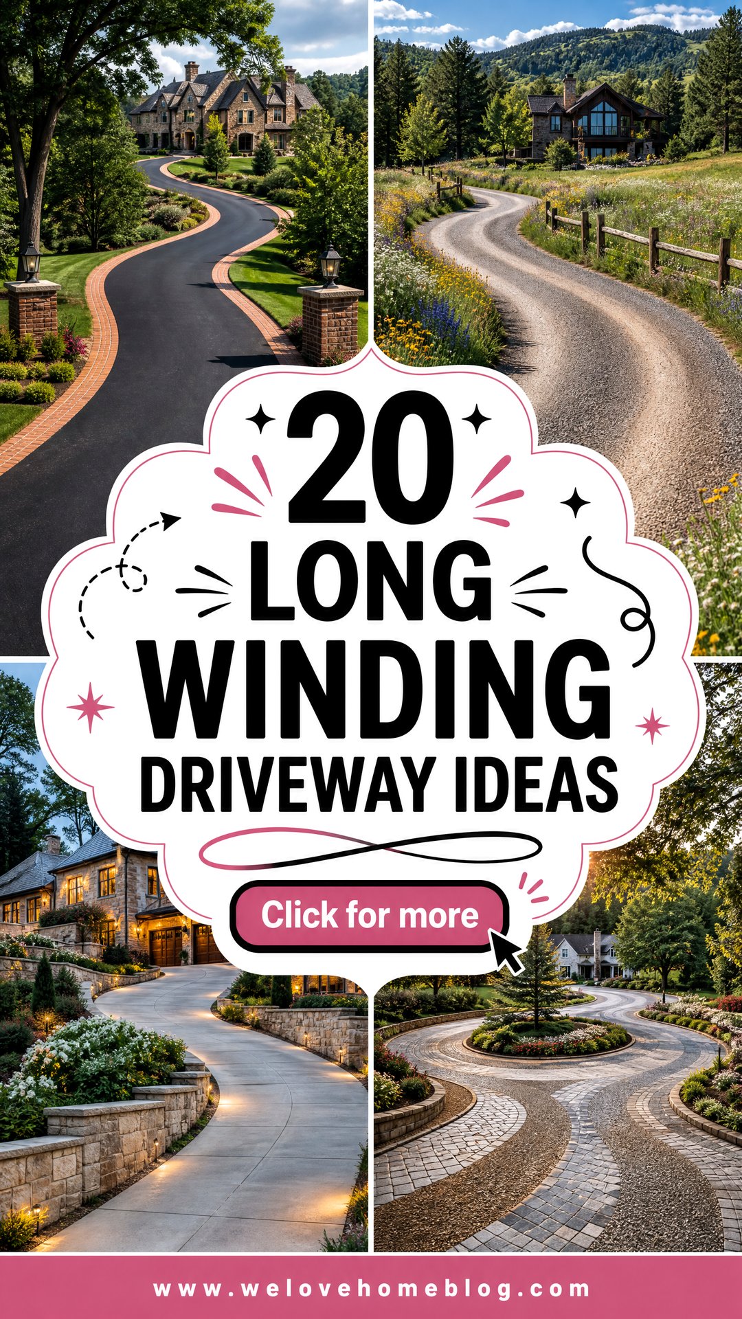 20 Long Winding Driveway Ideas That Create a Scenic Arrival - 20 Long Winding Driveway Ideas That Create a Scenic Arrival