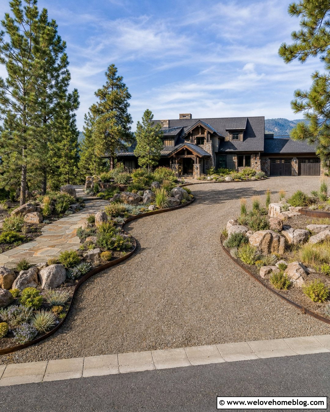 20 Loose Stone Driveway Ideas for Relaxed, Rustic Curb Appeal