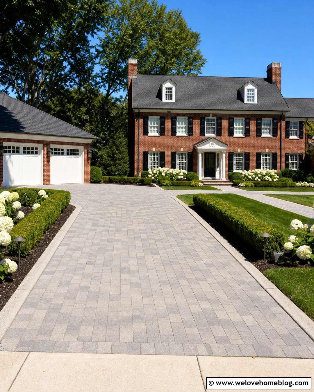 Low Boxwood Hedge Driveway - 20 Hedge Driveway Ideas