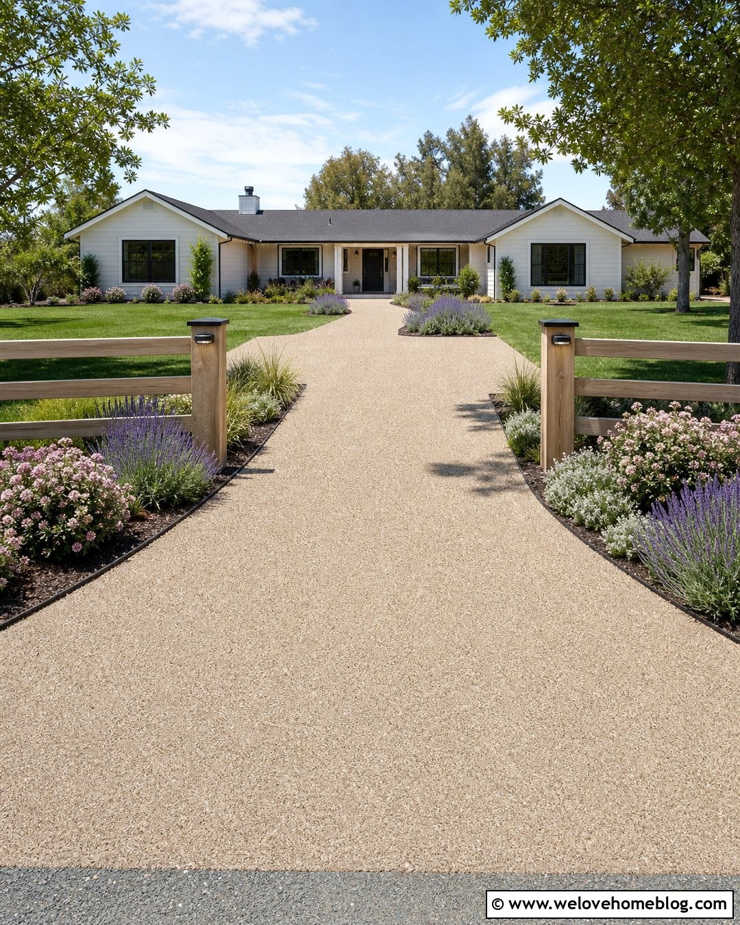 Low Fence Driveway Entrance - 20 Driveway Entrance Landscaping Fence Ideas