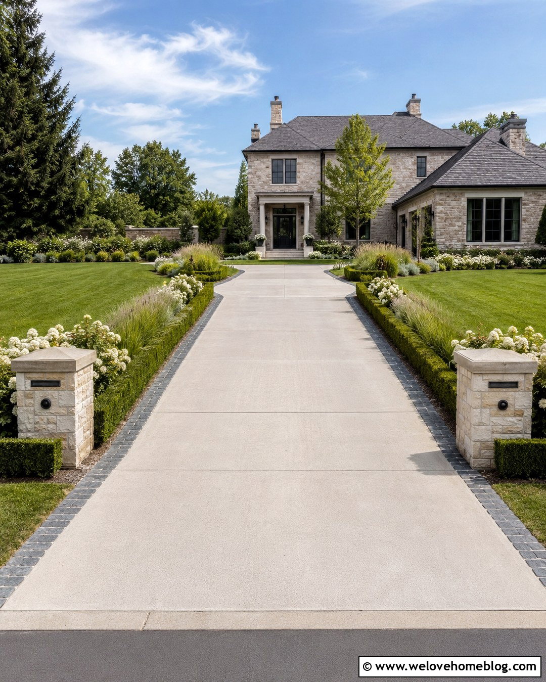 Low Hedge Driveway Entrance - 20 Elegant Driveway Entrance Ideas