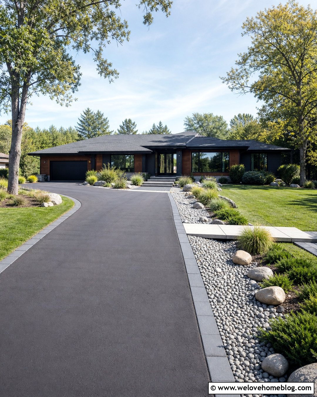 Low Maintenance Driveway Ditch - 30 Driveway Ditch Ideas