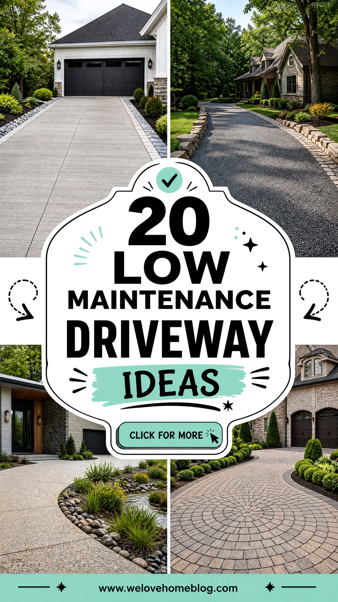 20 Low Maintenance Driveway Ideas for Effortless Curb Appeal - 20 Low Maintenance Driveway Ideas for Effortless Curb Appeal