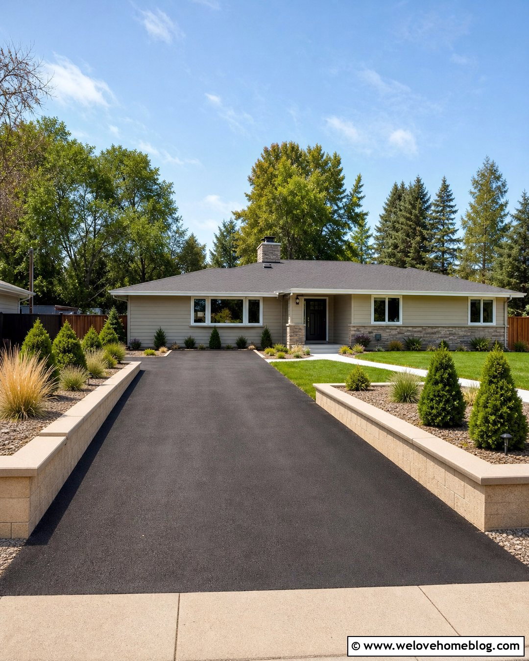 Low Maintenance Driveway Raised Beds - 20 Driveway Raised Beds Ideas