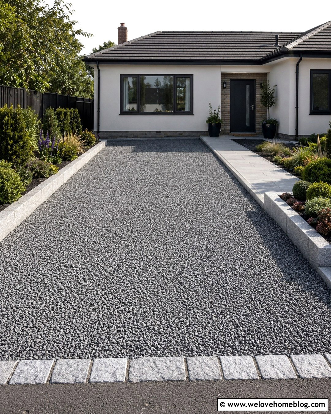 Low Maintenance Gravel Driveway Front Garden - 20 driveway front garden uk ideas