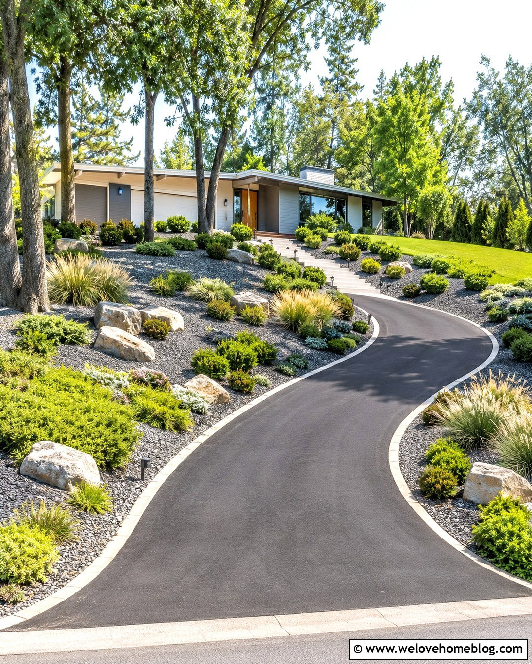 Low Maintenance Hill Driveway Landscaping - 20 hill driveway landscaping ideas