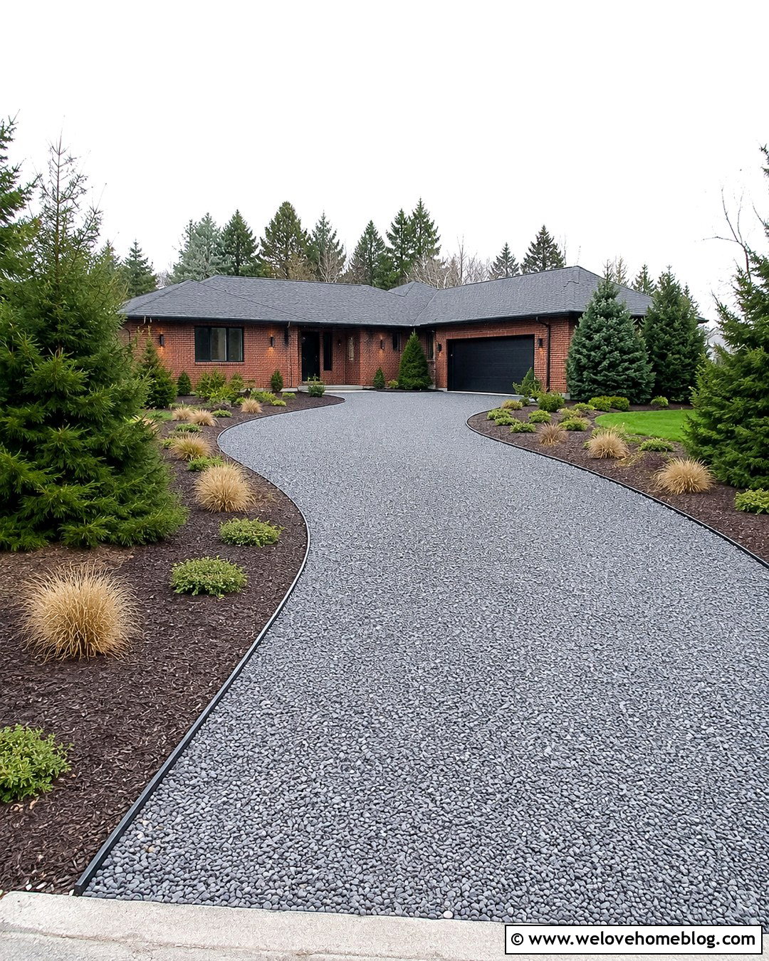 20 Long Gravel Driveway Landscaping Ideas for Easy Curb Appeal