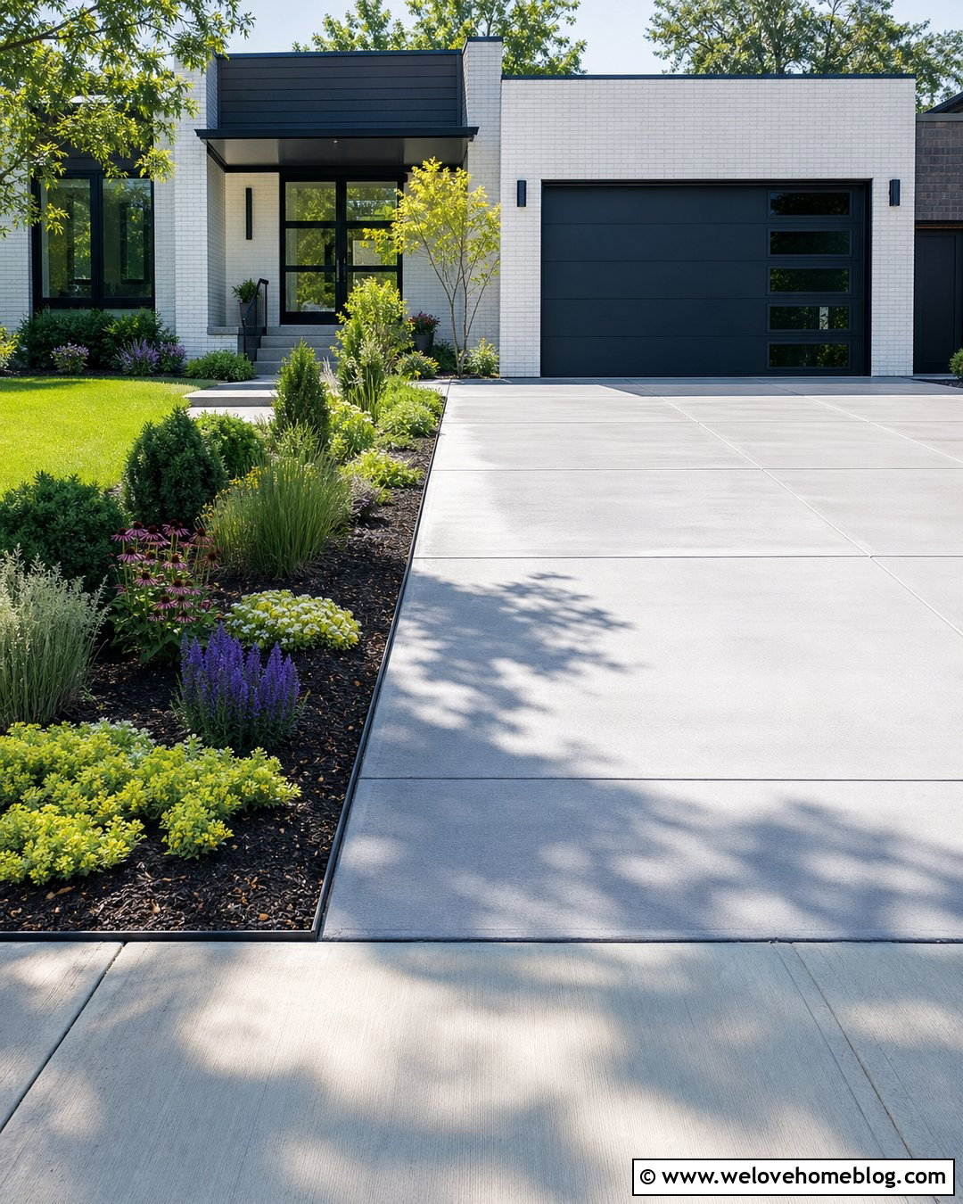 Low Maintenance Mulch Flower Bed Beside Driveway - 20 flower bed beside driveway ideas