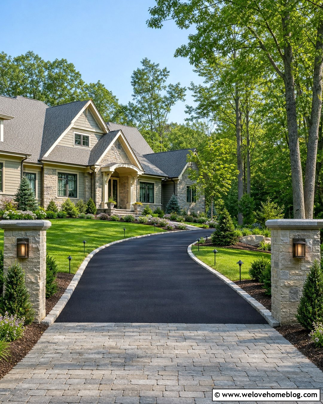 Low Voltage Driveway Entrance Lighting - 35 End Of Driveway Entrance Ideas