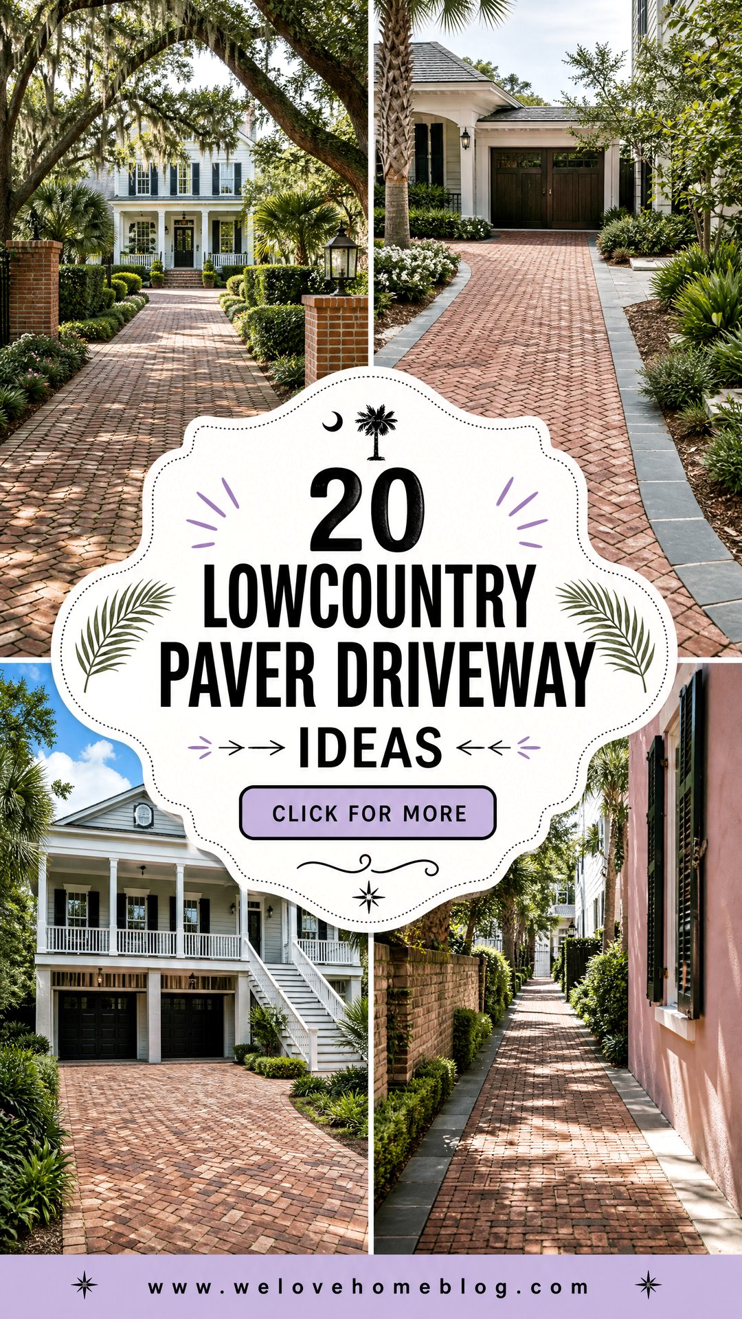 20 Lowcountry Paver Driveway Ideas With Warm Coastal Charm - 20 Lowcountry Paver Driveway Ideas With Warm Coastal Charm