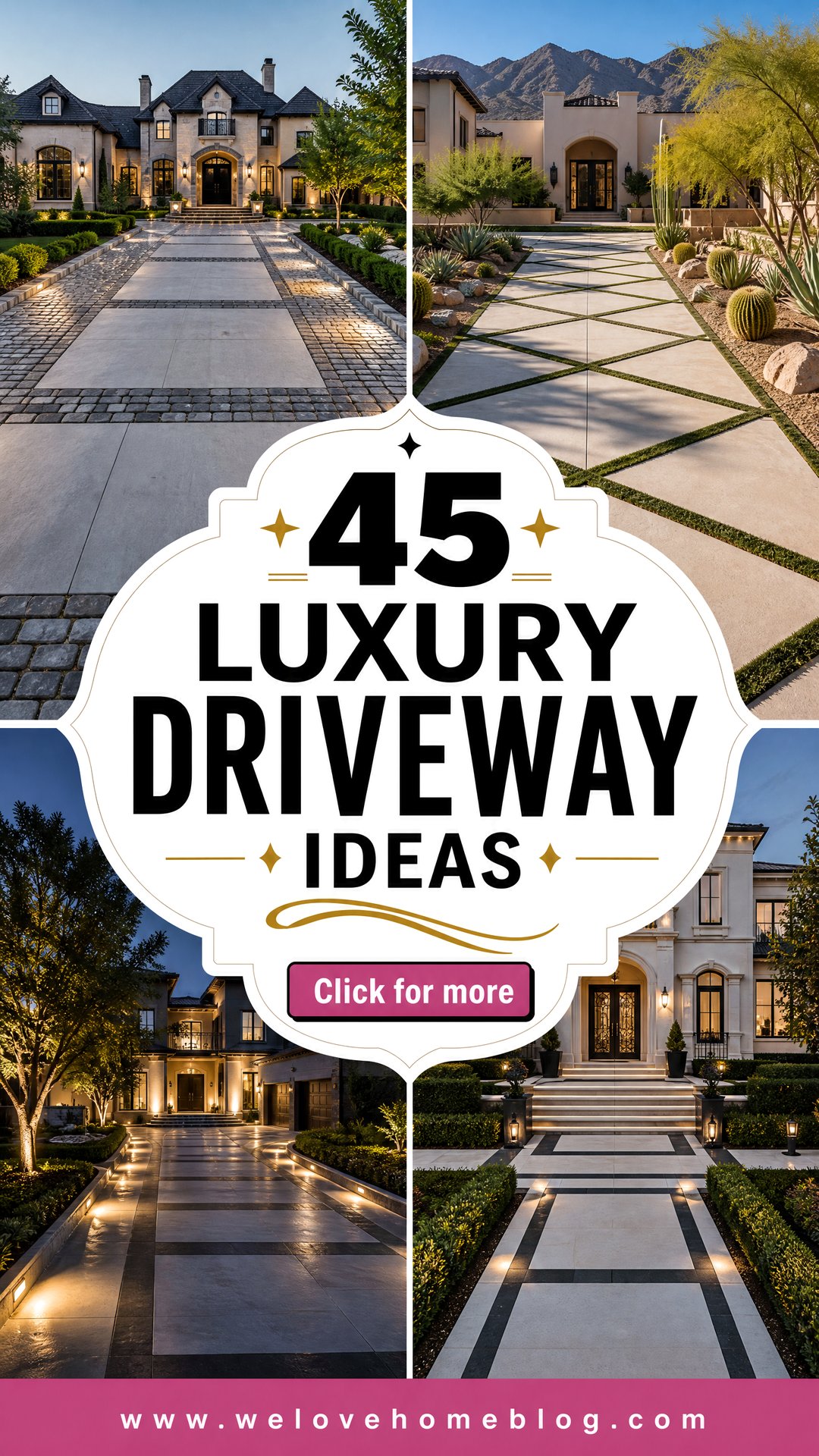 45 Luxury Driveway Ideas for an Elegant High-End Entrance - 45 Luxury Driveway Ideas for an Elegant, High-End Entrance
