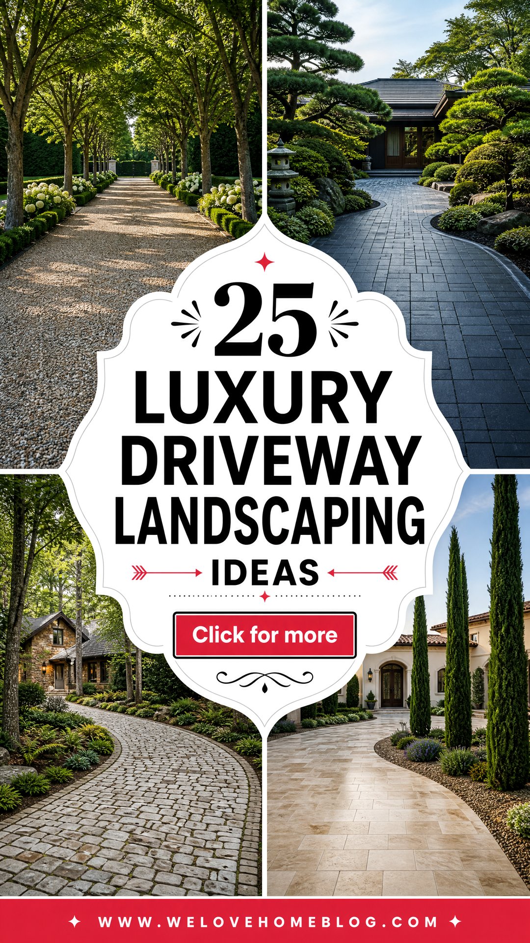 25 Luxury Driveway Landscaping Ideas for Polished Curb Appeal - 25 Luxury Driveway Landscaping Ideas for Polished Curb Appeal