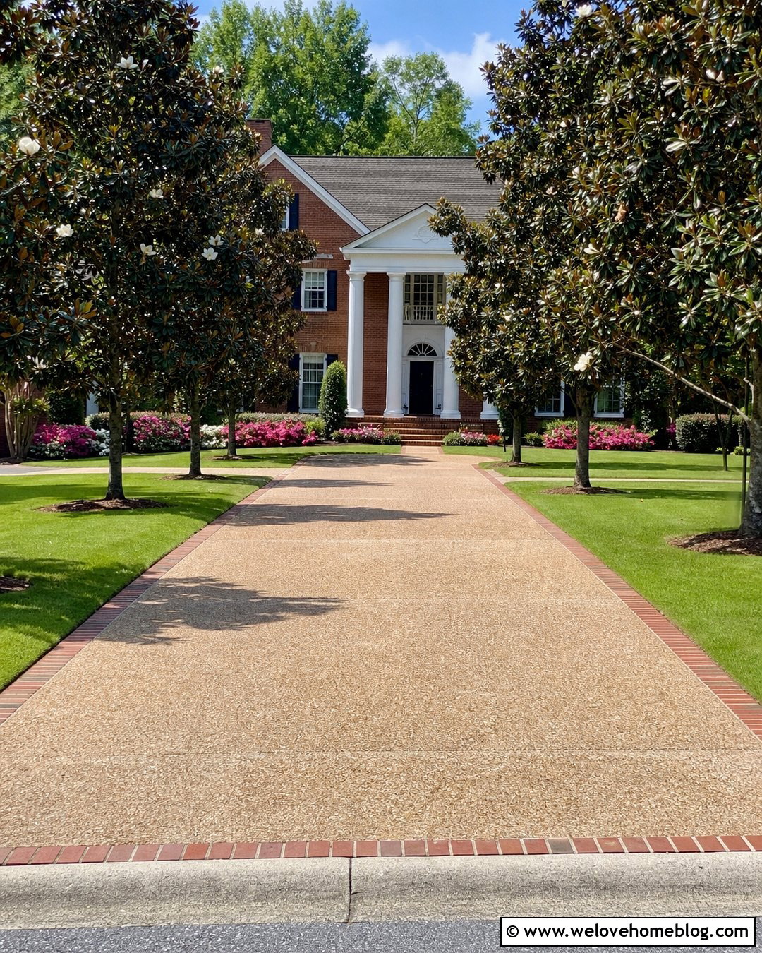 Magnolia Tree Lined Southern Driveway - 25 trees lining driveway ideas