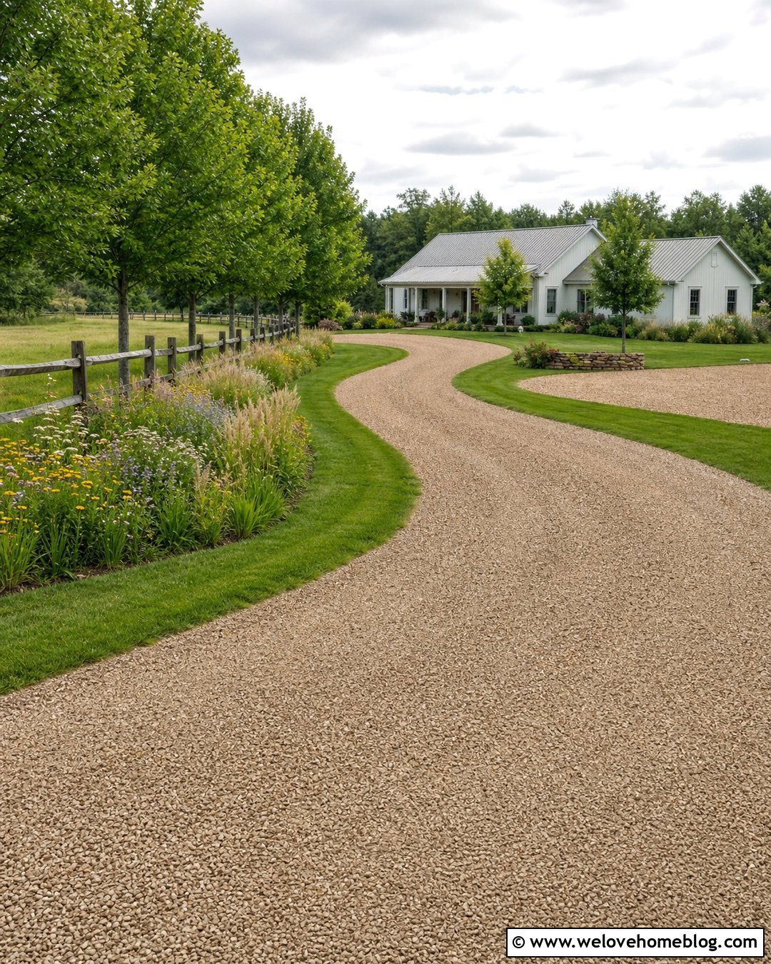 Maple Tree Lined Driveway With Split Rail Fence - 20 maple tree lined driveway ideas