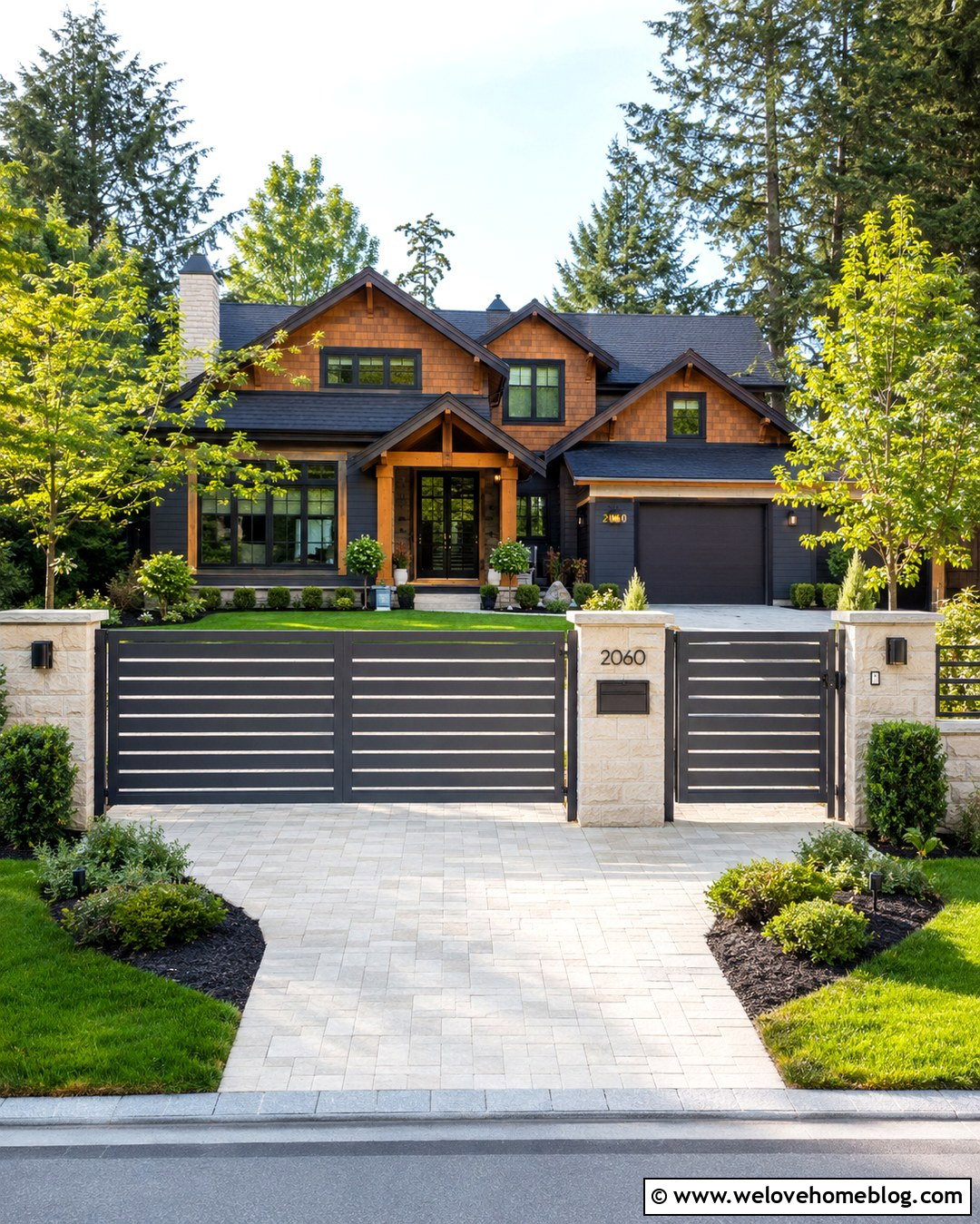 Matching Aluminum Driveway And Walkway Gates - 20 driveway & walkway aluminum gates ideas