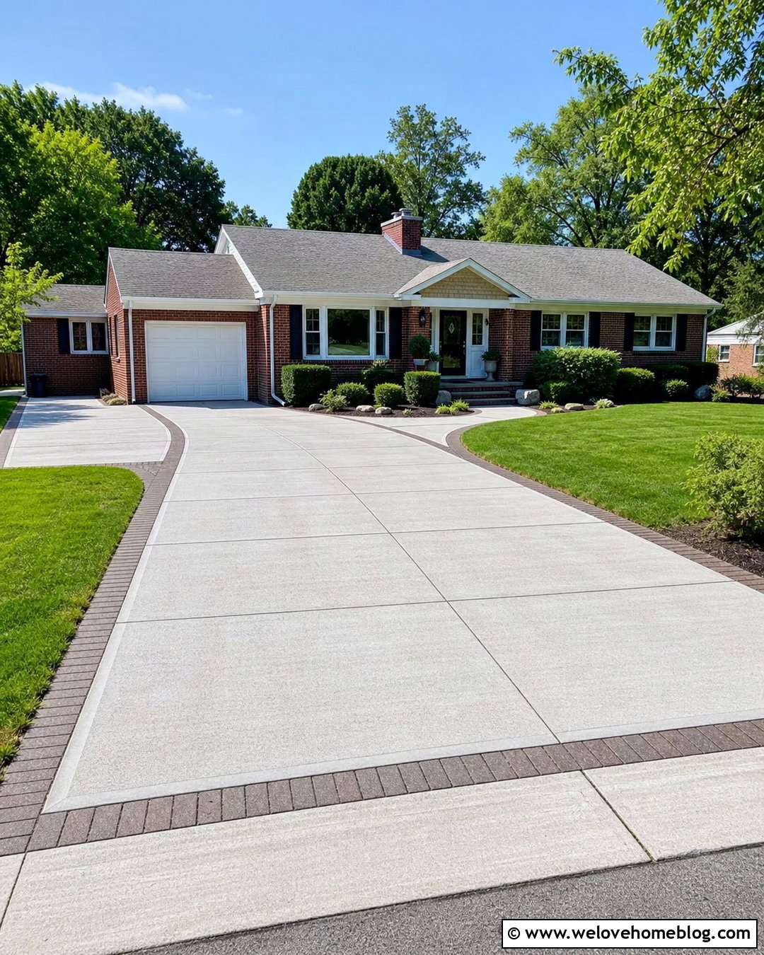 Matching Concrete Driveway Extension - 20 Extend Driveway Ideas