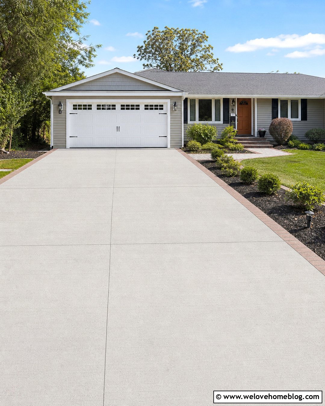 Matching Concrete Driveway Extension - 40 widen driveway ideas